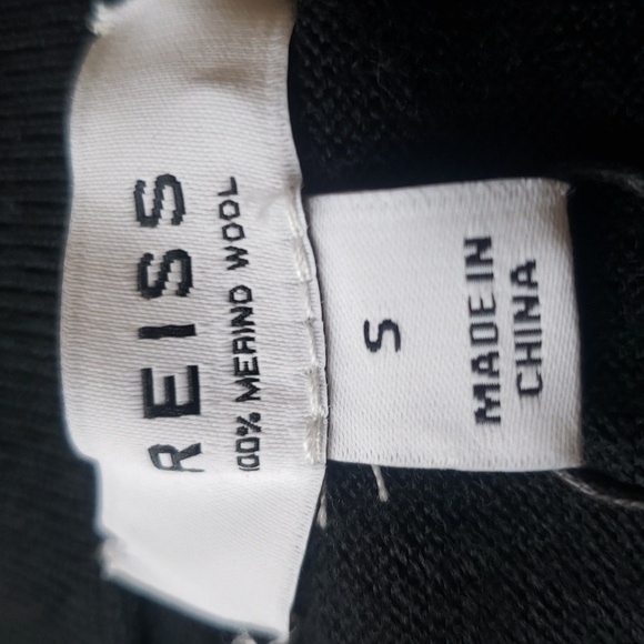 🖤BUY 2 GET 1 FREE  REISS BLACKHALL MERINO WOOL HALF ZIP FUNNEL NECK JUMPER - Picture 10 of 11